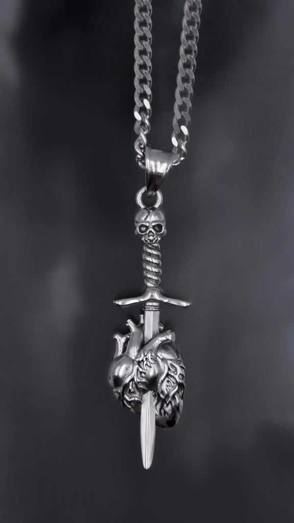 Silver Dagger Necklace [925 Sterling Silver]– Pure Valhalla