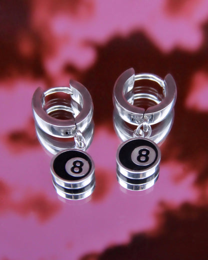 MAGIC 8 BALL EARRINGS