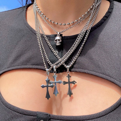 SINNER CROSS NECKLACE