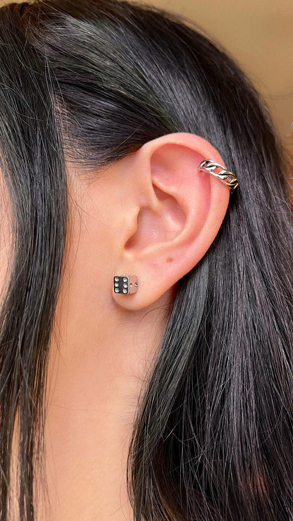 DICE STUD EARRINGS