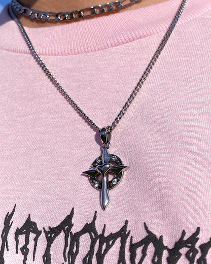 CROSS OF LOVE NECKLACE