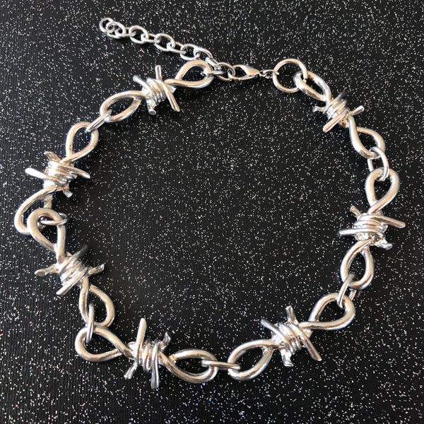 BARBED WIRE CHOKER NECKLACE