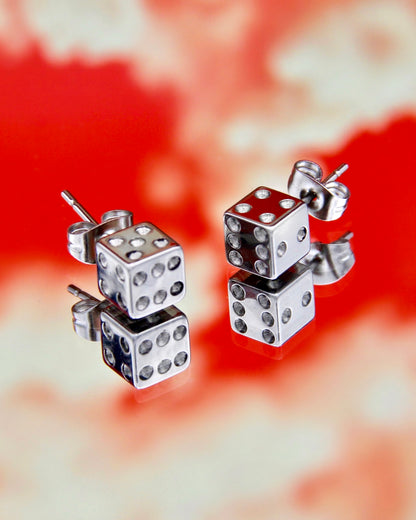 DICE STUD EARRINGS