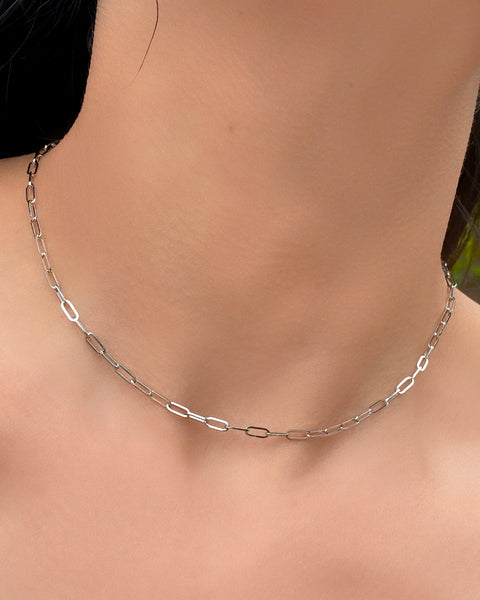 THE DAINTY PAPER CLIP CHAIN NECKLACE