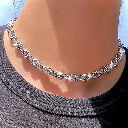 MINIMALIST SPIRAL CHOKER NECKLACE