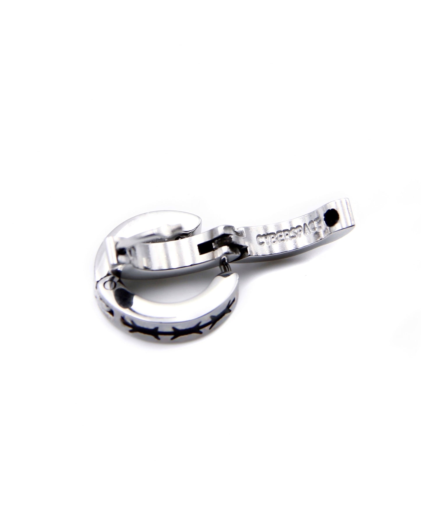 BARBED WIRE HOOP EARRINGS