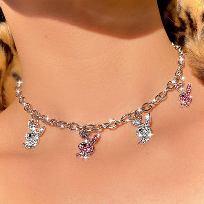 PLAYBOY BUNNY BLING NECKLACE