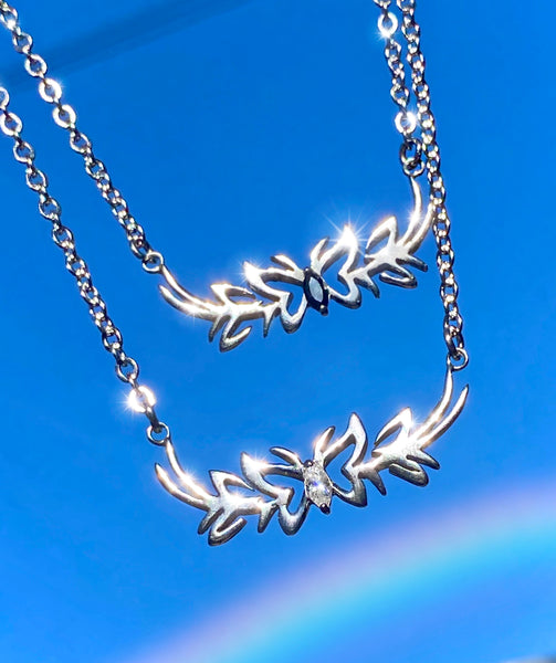 Y2K TRIBAL BUTTERFLY NECKLACE