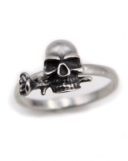 SKULL ROSE RING