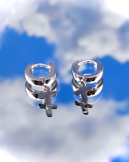MINI CROSS EARRINGS