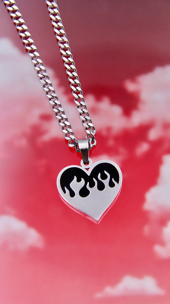 HEART ON FIRE NECKLACE