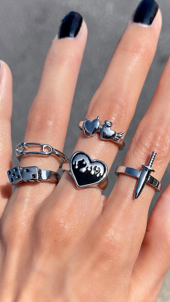 HEART ON FIRE RING